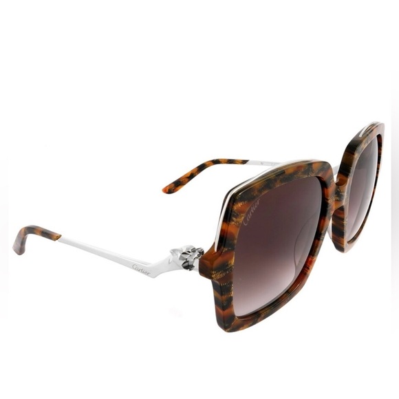 Cartier Brown Tortoise Sunglasses - Picture 3 of 8